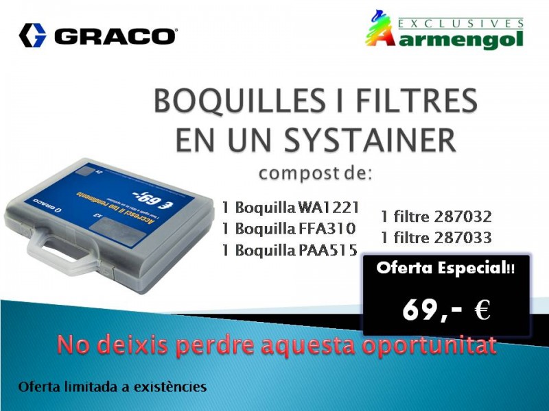 GRACO -  MALETÍ BOQUILLES + FILTRES