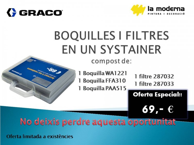 GRACO - MALETÍ BOQUILLES + FILTRES