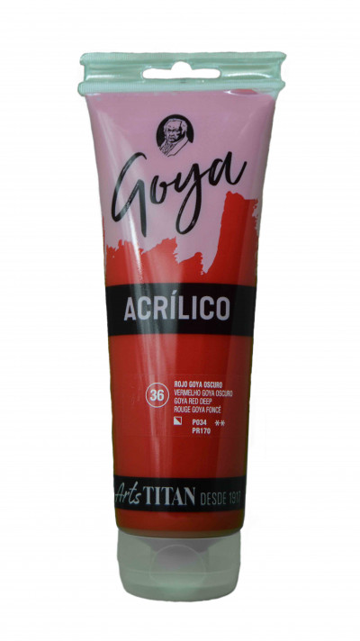 ACRILICO ESTUDIO GOYA 230 ML. N.36 ROJO OSCURO