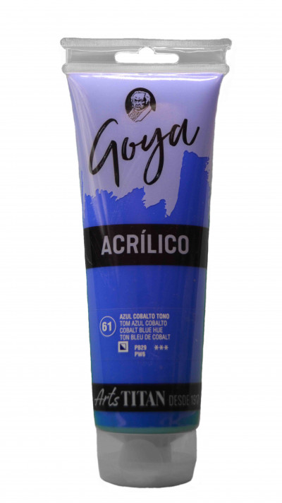 ACRILICO ESTUDIO GOYA 230 ML. N.61 AZUL COBALTO TONO