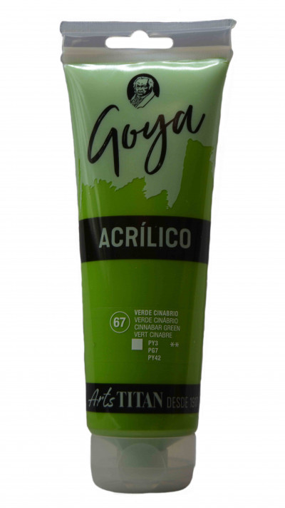 ACRILICO ESTUDIO GOYA 230 ML. N.67 VERDE CINABRIO