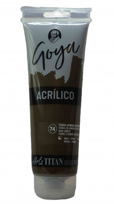 ACRILICO ESTUDIO GOYA 230 ML. N.74 TIERRA SOMBRA NATURAL