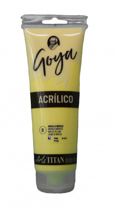 ACRILICO ESTUDIO GOYA 230 ML. N.8 NAPOLES AMARILLO