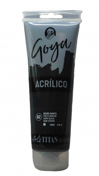 ACRILICO ESTUDIO GOYA 230 ML. N.82 NEGRO MARFIL