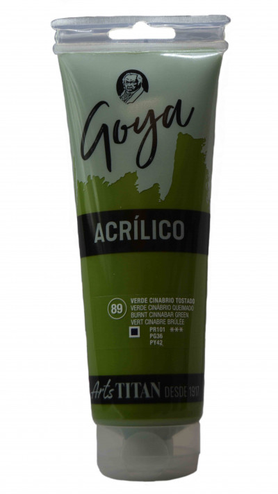 ACRILICO ESTUDIO GOYA 230 ML. N.89 VERDE CINABRIO TOSTADO