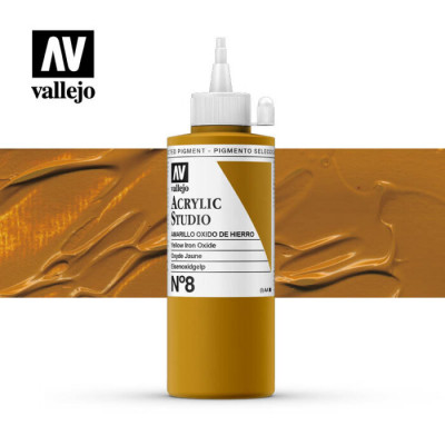 ACRYLIC STUDIO AMARILLO OXID HIERRO Nº8 200ml