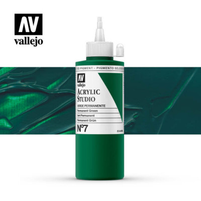 ACRYLIC STUDIO VERDE PERMANENTE Nº7 200ml