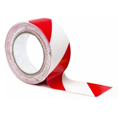 CINTA BALIZA BLANC/VERMELL 7cmx200m