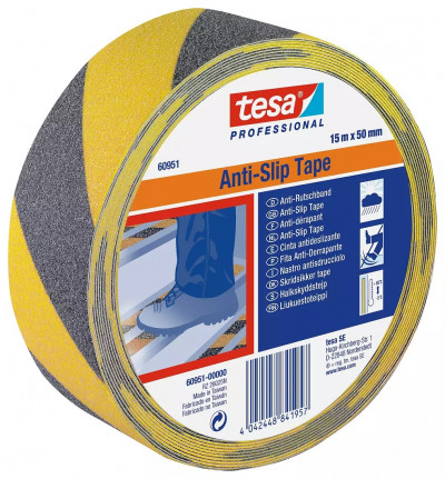 TESA 60951 15mt*50mm ANTILL. GROC/NEGRE